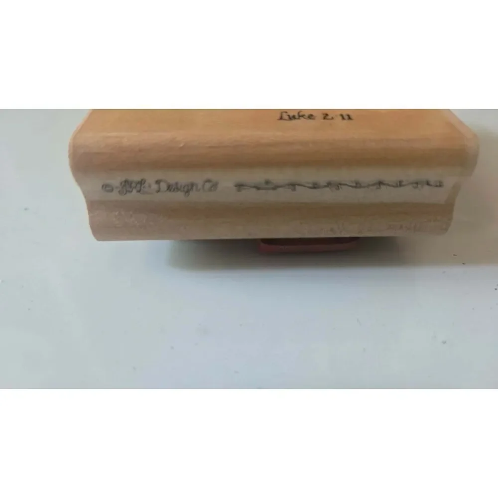 D.O.T.S. For Unto you is Born this Day in the City of David... wood rubber stamp